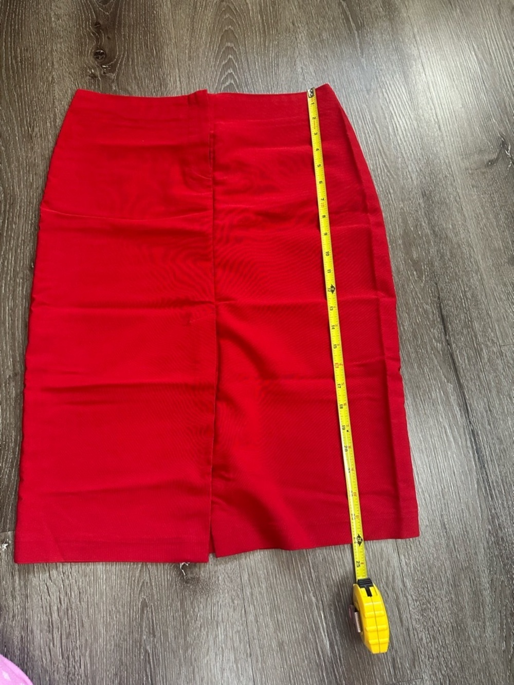 Rampage Red Pencil Skirt with Back Vent - Picture 3 of 8